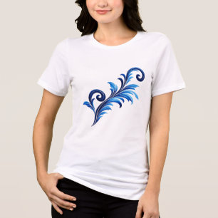 Elegant Moroccan Ornamental Pattern Traditional Tri-Blend Shirt