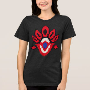 Elegant Moroccan Ornamental Pattern Traditional Tri-Blend Shirt