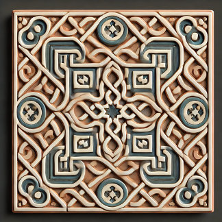 Elegant Moroccan Zellige Tile – Intricate Geo