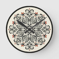 Elegant Moroccan Zellige Wall Clock