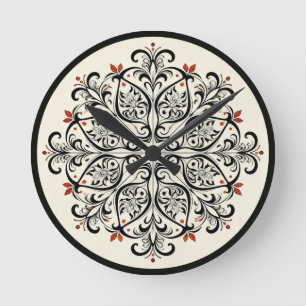 Elegant Moroccan Zellige Wall Clock