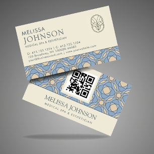 Elegant Mosaic Medical Spa & Esthetician QR Card