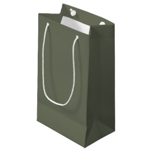Elegant Moss Green Custom Gift Bag