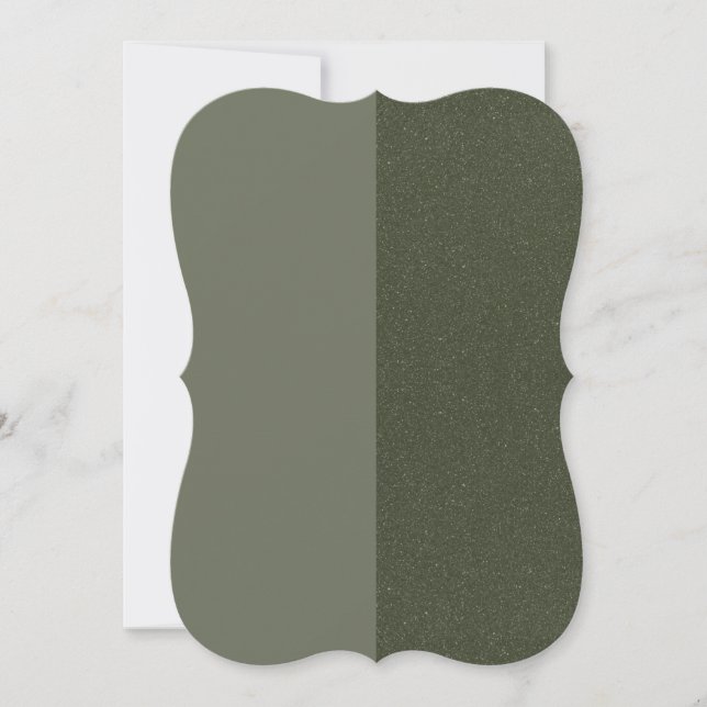 Elegant Moss Green Split Texture Card – Customise (Front)