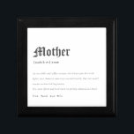 Elegant Mother Dictionary Definition Personalised Gift Box<br><div class="desc">For any further customisation or any other matching items,  please feel free to contact me at yellowfebstudio@gmail.com</div>
