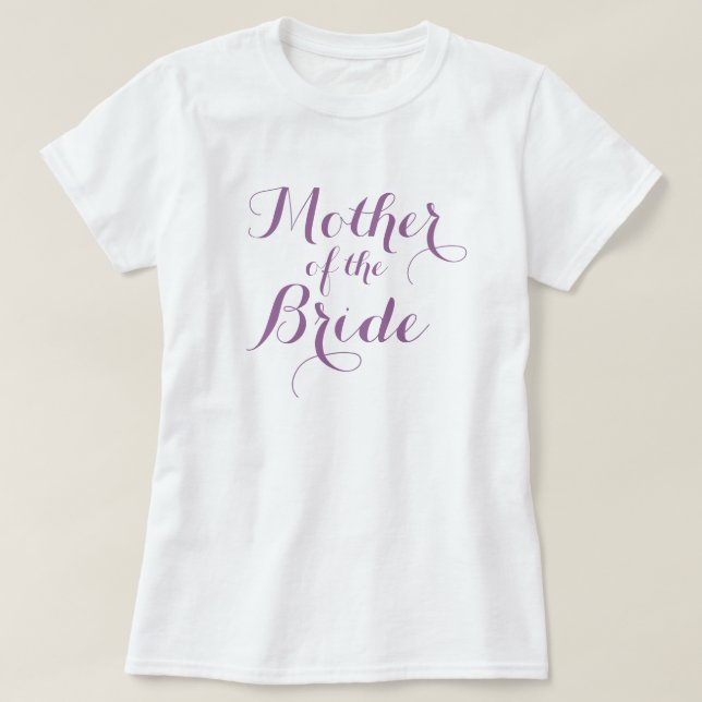 Elegant mother of the bride t shirts | Lavender (Design Front)