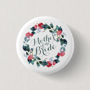 Elegant Mother of the Bride Wedding   Pin Button