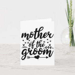 Elegant Mother Of The Groom Wedding Marriage Mum Card