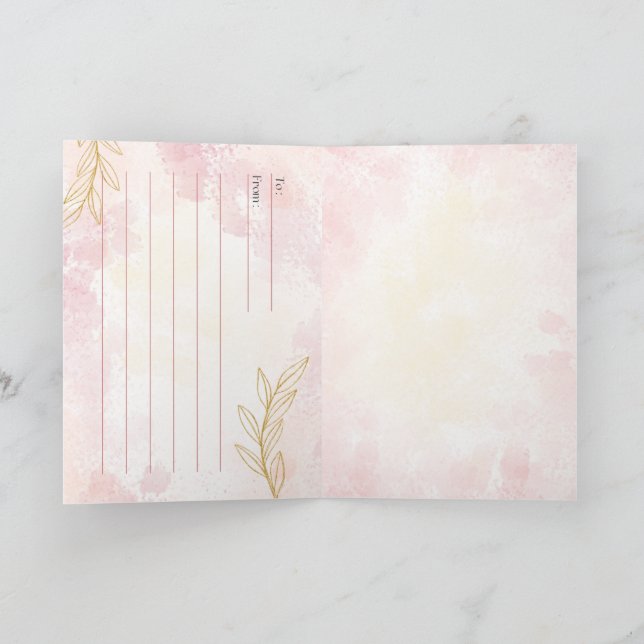 Elegant Mother’s Day Artwork Card (Inside)
