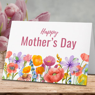 Elegant Mother’s Day Grandma - Floral Wildflowers Card
