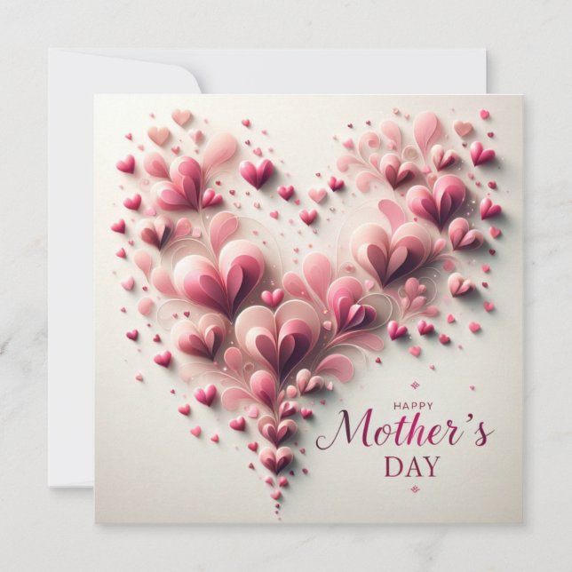 Elegant Mother's Day Personalised Holiday Card (Front)