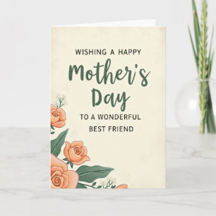 Elegant Mothers Day Wish Friend Card