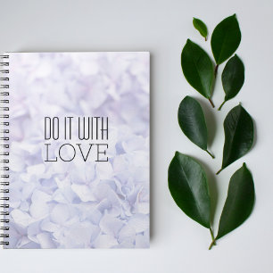 Elegant motivational Do it with Love Notebook