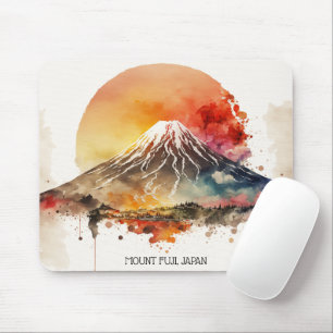 Elegant Mount Fuji Japan Painting Mouse Mat