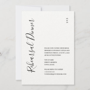 Elegant Mountain Rehearsal Dinner Invitation