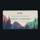Elegant Mountain Wedding Guest Name Tags<br><div class="desc">Invite your guests to get to know each other with these custom designed name tags. Great for weddings, engagement parties, bridal showers, bachelor/ bachelorette parties, rehearsal dinners or birthdays! Add your custom wording to this design by using the "Edit this design template" boxes on the right hand side of the...</div>