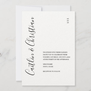 Elegant Mountain Wedding Invitation