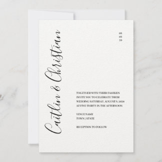 Elegant Mountain Wedding Invitation