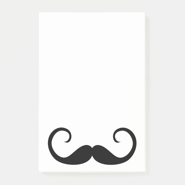 Elegant Moustache Post-it Notes (Front)