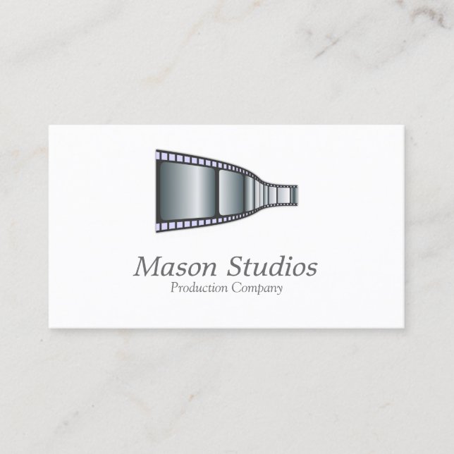 Elegant Movie / Film Strip Business Card (Front)