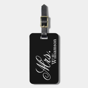Elegant Mrs Travel Luggage Tag