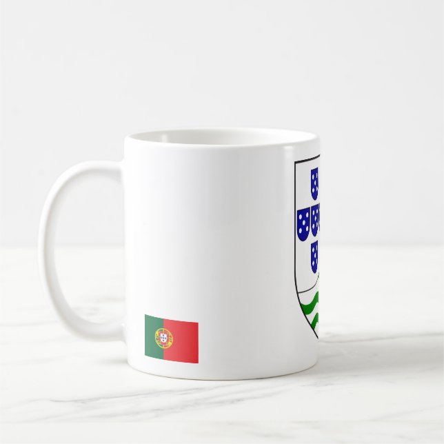 Elegant Mug Featuring India Portuguesa Crest (Left)