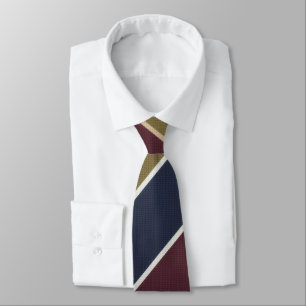 Elegant Multi-Color Regimental Striped Tie