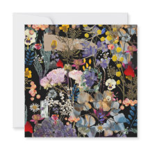 Elegant multi colour wildflower collage