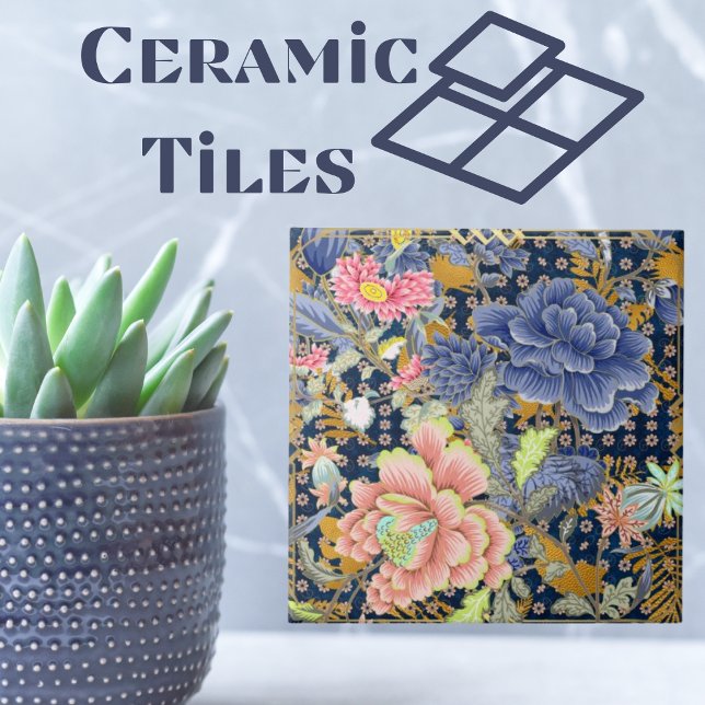 Elegant Multicolored Florals Tile (Creator Uploaded)