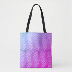 Elegant Multicolored Leaf Pattern: Nature Inspired Tote Bag