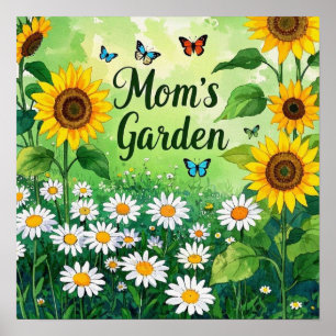 Elegant Mum's flower floral garden Poster