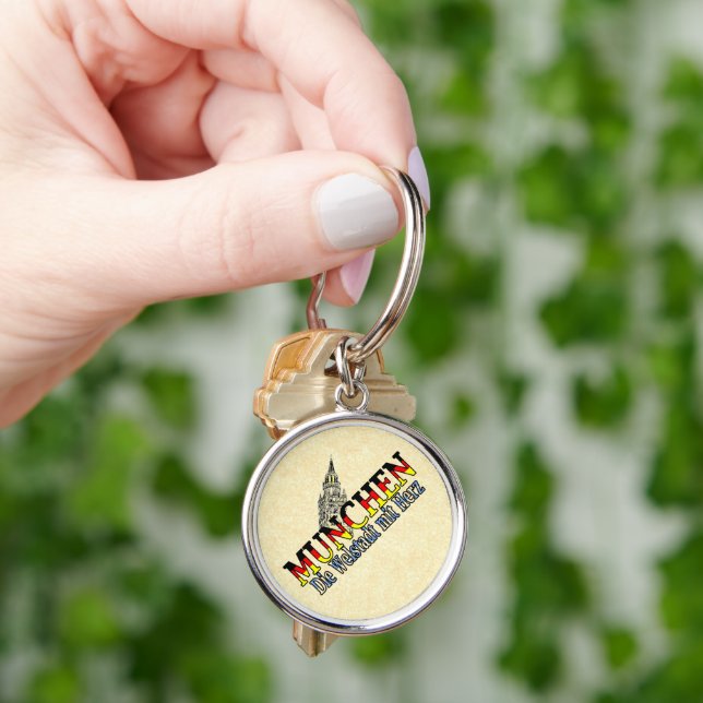 Elegant Munich Bavaria Germany Key Ring (Hand)