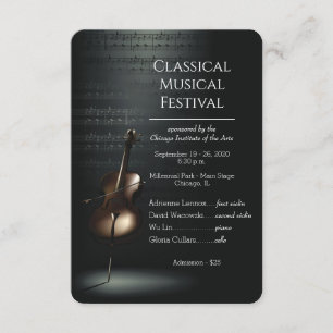 elegant music festival flyer invitation