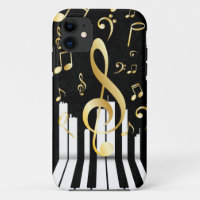 Elegant Music Note piano keys