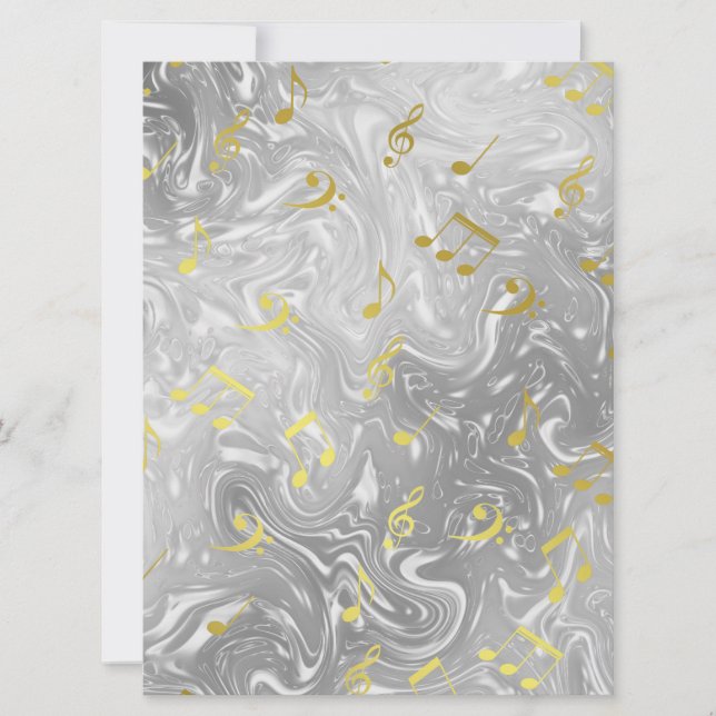 elegant music notes pattern (Front)