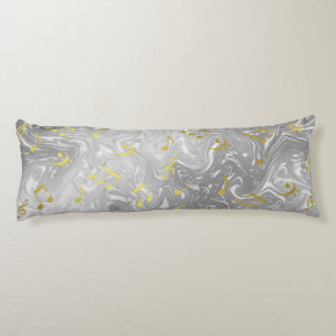 elegant music notes pattern body cushion