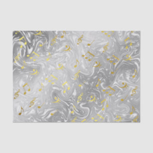 elegant music notes pattern tissue paper