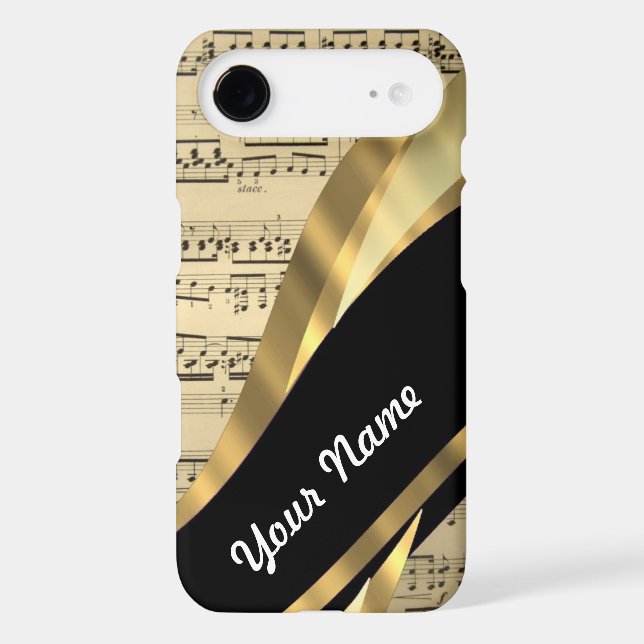Elegant music sheet Case-Mate iPhone case (Back)