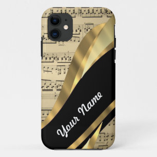 Elegant music sheet iPhone 11 case