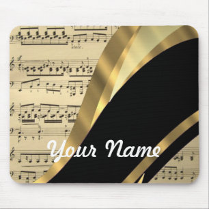 Elegant music sheet mouse mat