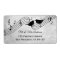 Elegant Music Theme Wedding Shipping Label