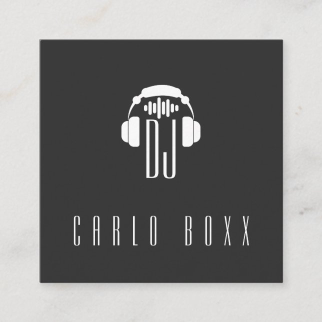 Elegant musical minimalism Business Card (Front)