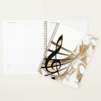 Elegant Musical Note Planner