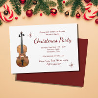 Elegant Musical Violin Traditional Christmas Party