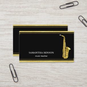 Elegant Musician  Business Card