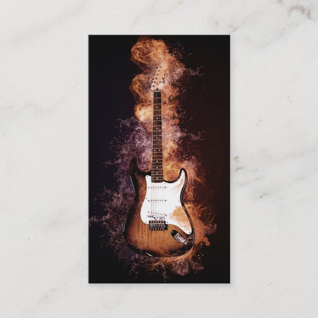 Elegant Musician  Business Card (Front)