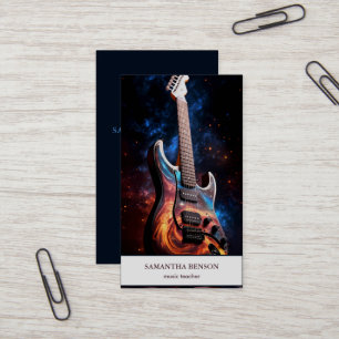 Elegant Musician Business card with Music Note