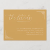 Elegant Mustard Geometric Calligraphy