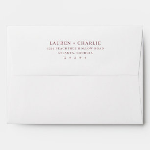 Elegant Muted Brown Minimalist Envelope