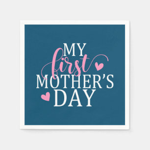 Elegant My First Mother's Day   Paper Napkin